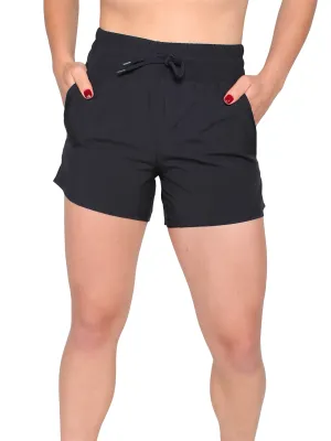 Race Is Won 2 In 1 Shorts - Black