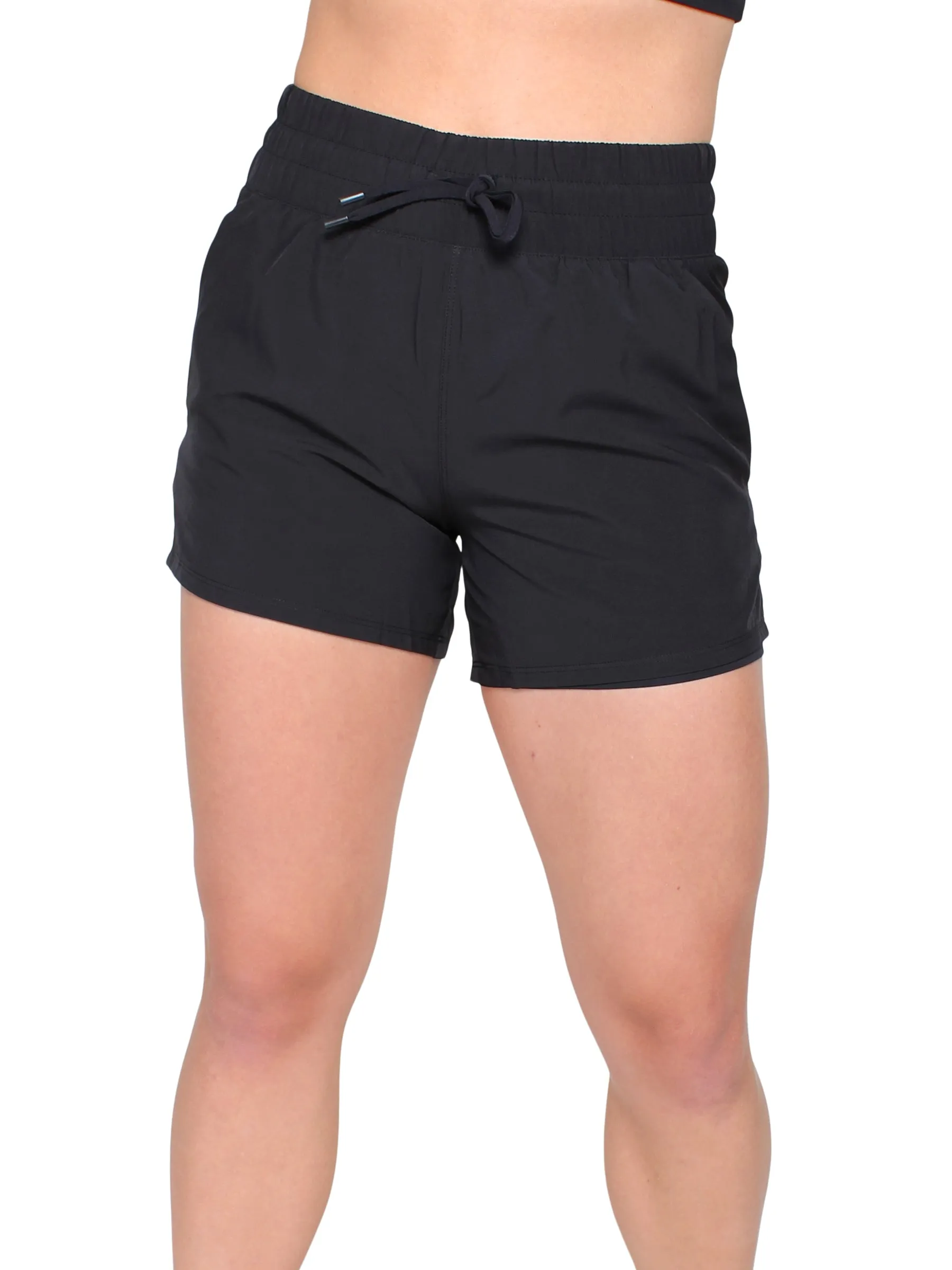 Race Is Won 2 In 1 Shorts - Black