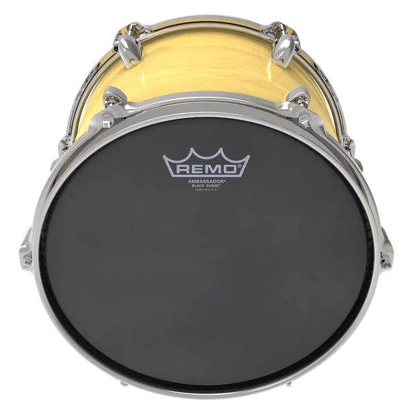 Remo Ambassador Black Suede Drum Heads