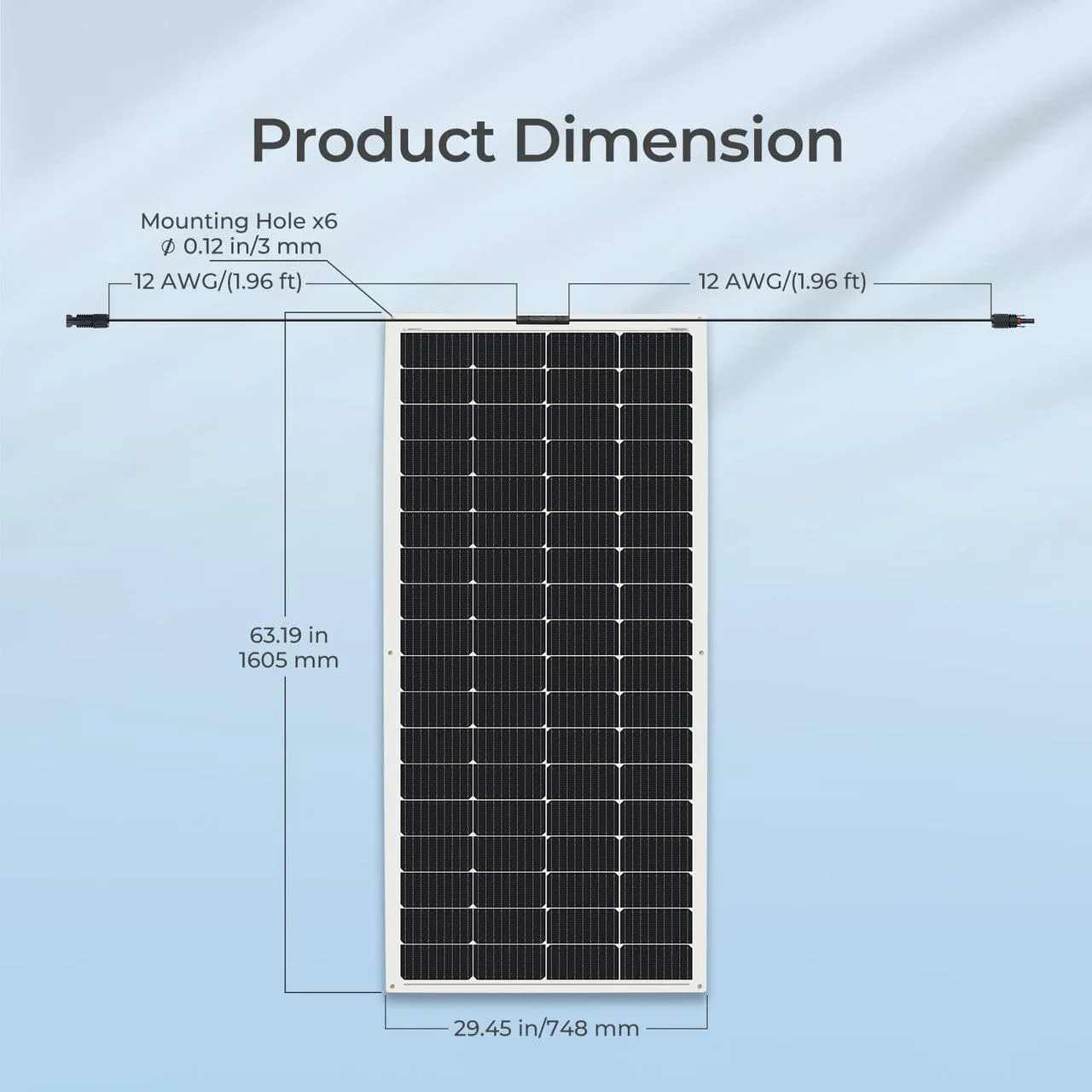 Renogy 200-Watt 12-Volt Flexible Monocrystalline Solar Panel