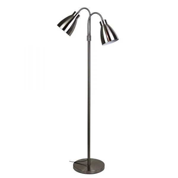 RETRO Twin Flexible Neck Brushed Chrome