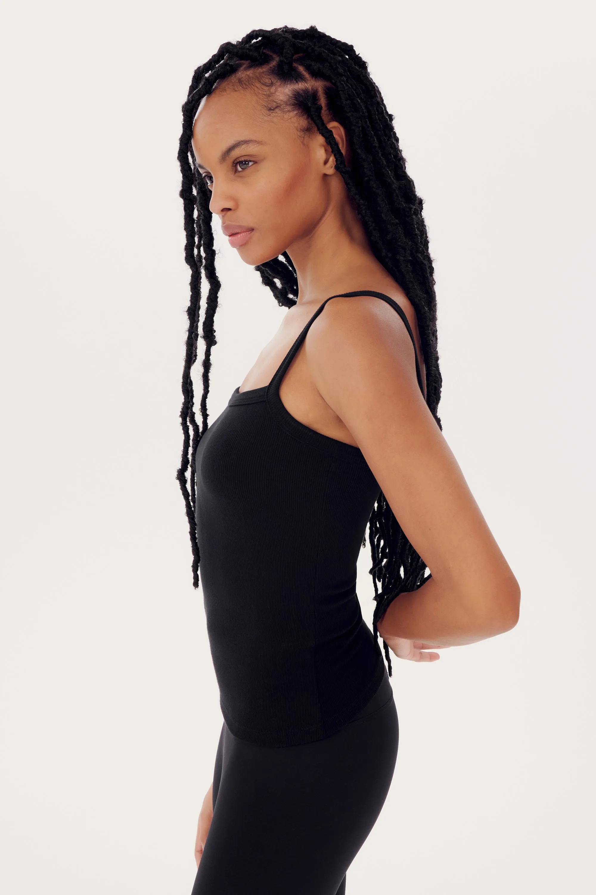 Romy Rib Tank - Black