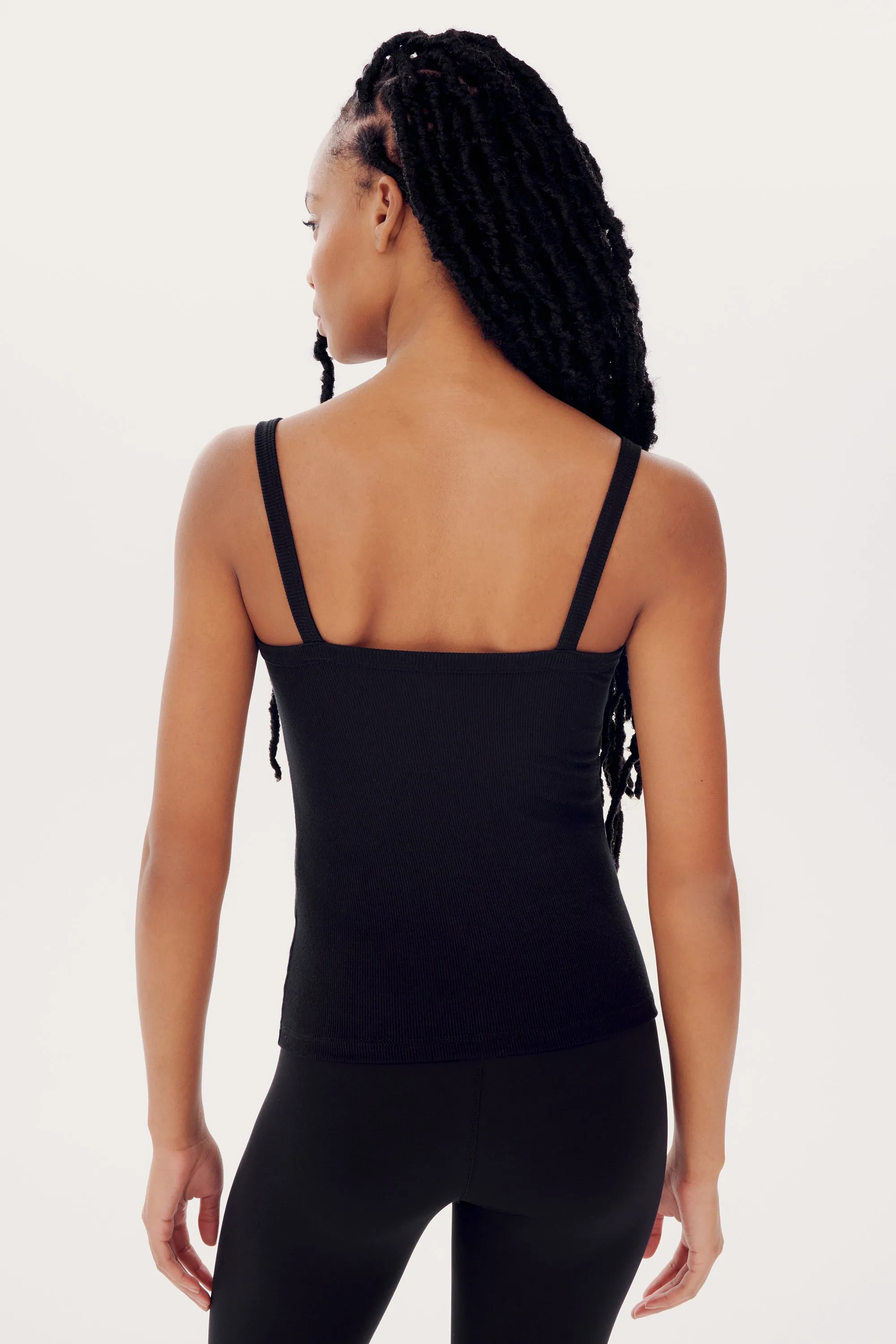 Romy Rib Tank - Black