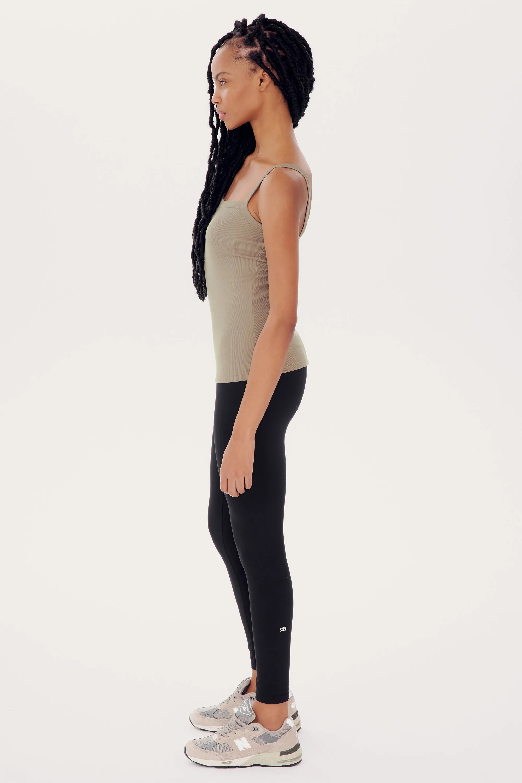 Romy Rib Tank - Latte