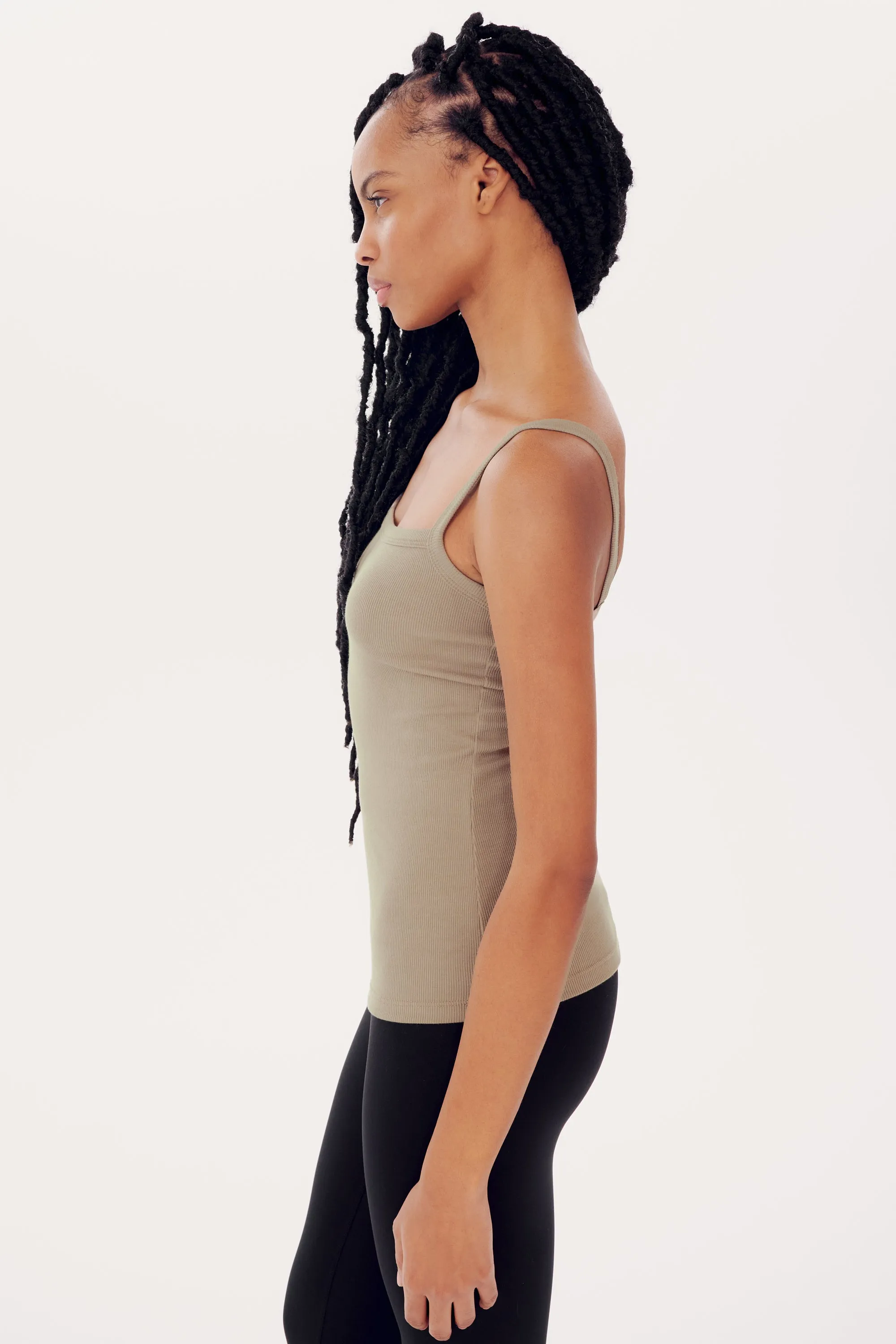 Romy Rib Tank - Latte