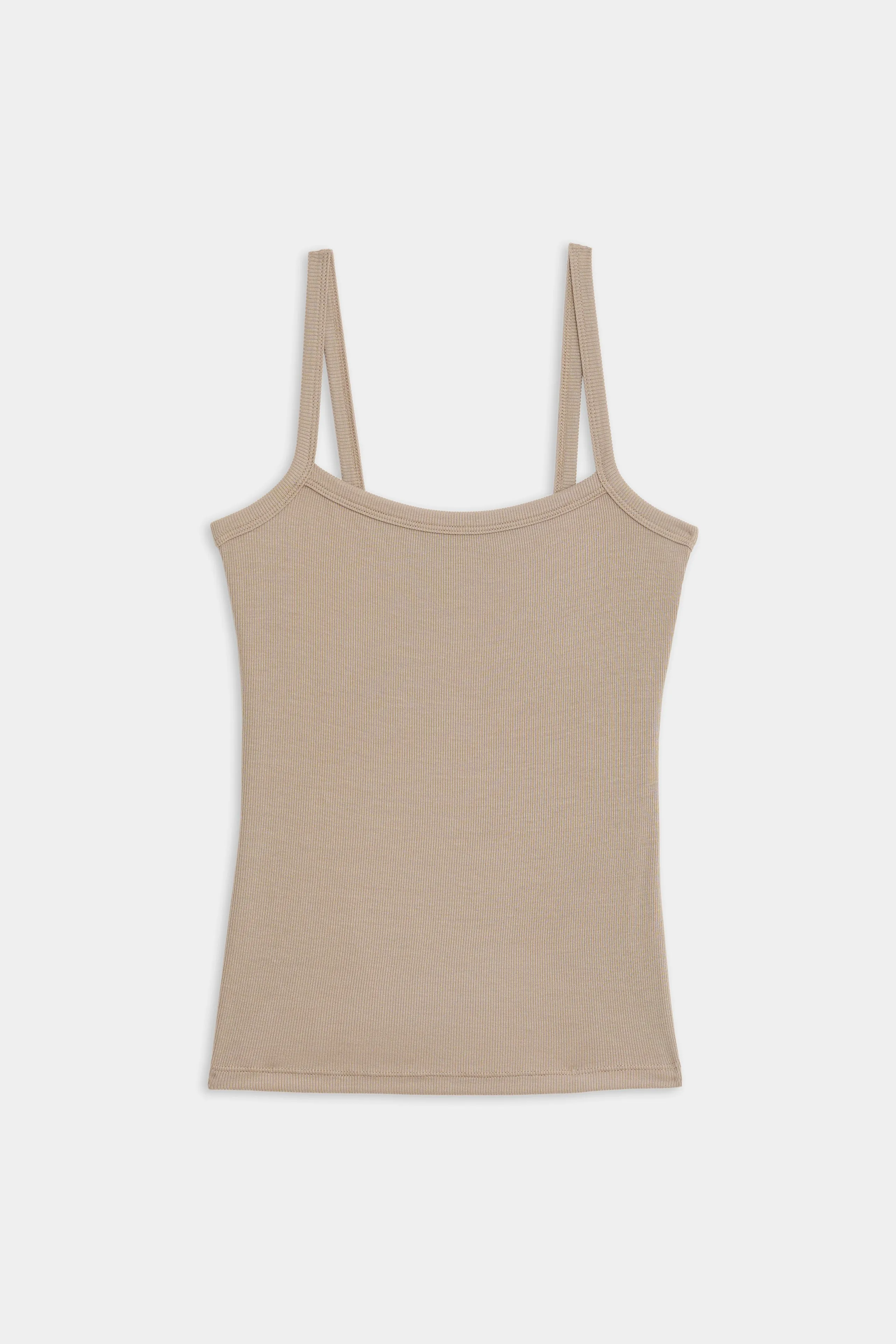 Romy Rib Tank - Latte