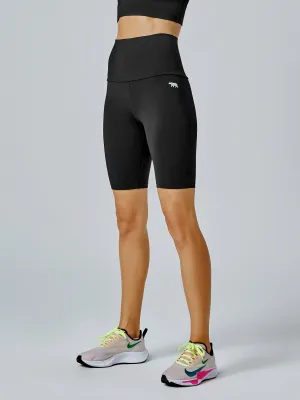 Running Bare Studio Ab-Tastic Bike Tight 9" - Black