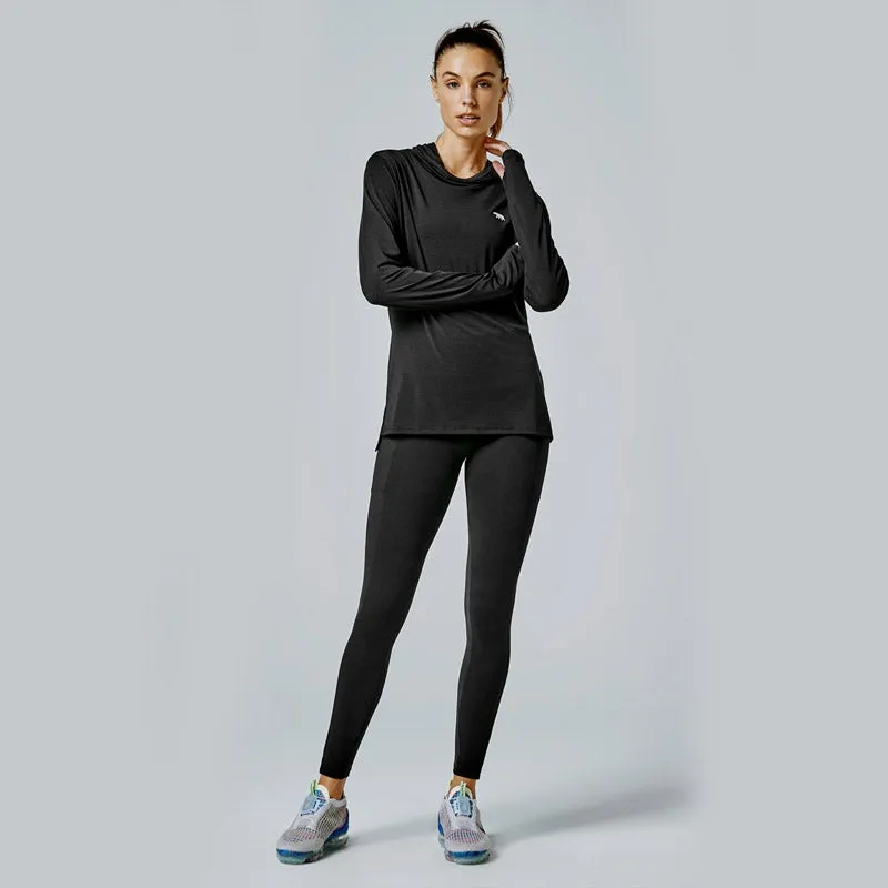Running Bare Womens Spirit Workout Long Sleeve Tee