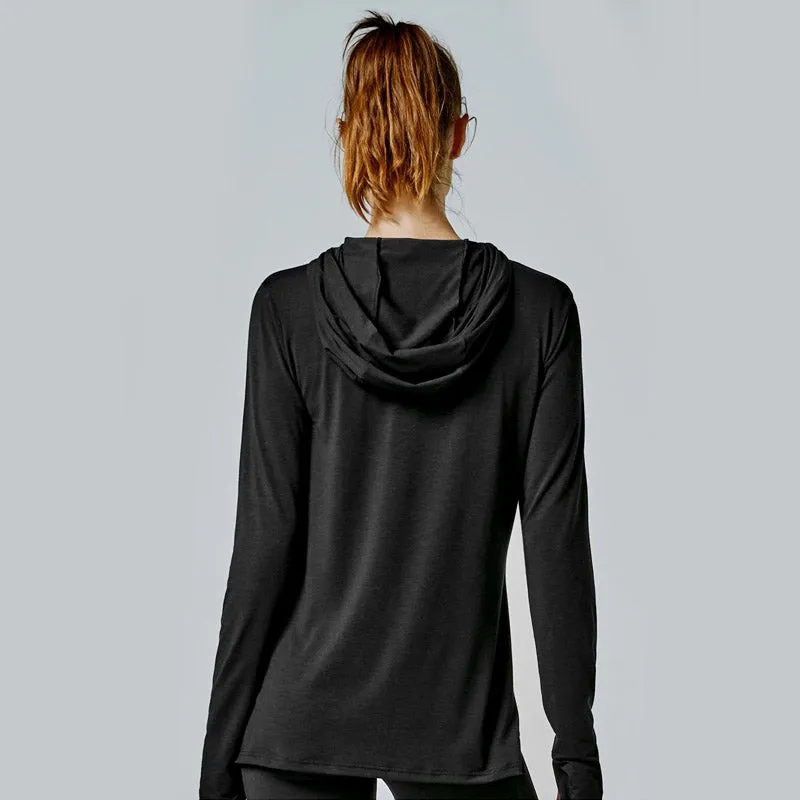 Running Bare Womens Spirit Workout Long Sleeve Tee