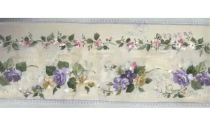 Running Blue Roses PP76556 Wallpaper Border