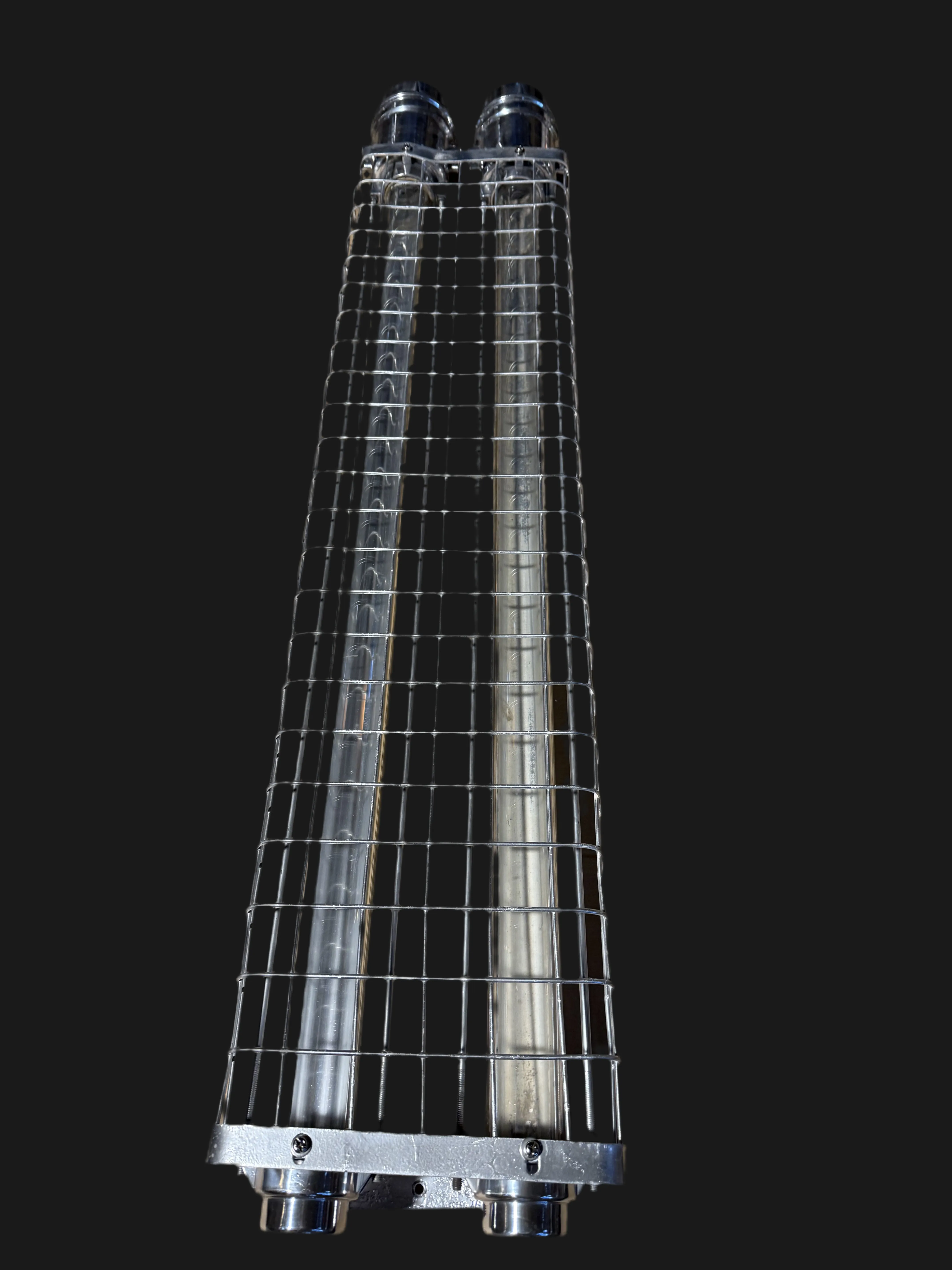 Salvaged Aluminium Strip light 4 foot double