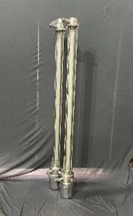 Salvaged Aluminium Strip light 4 foot double