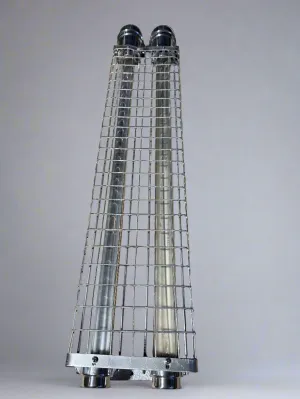 Salvaged Aluminium Strip light 4 foot double