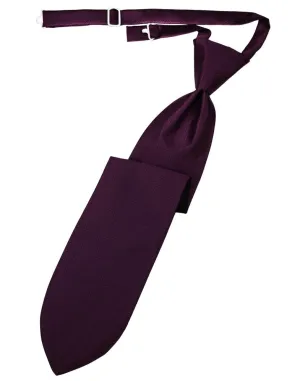 Sangria Herringbone Kids Necktie