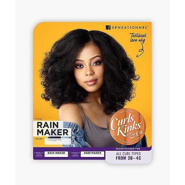 Sensationnel Empress Curls Kinks & CO Textured Synthetic Lace Front Wig - RAIN MAKER - Clearance