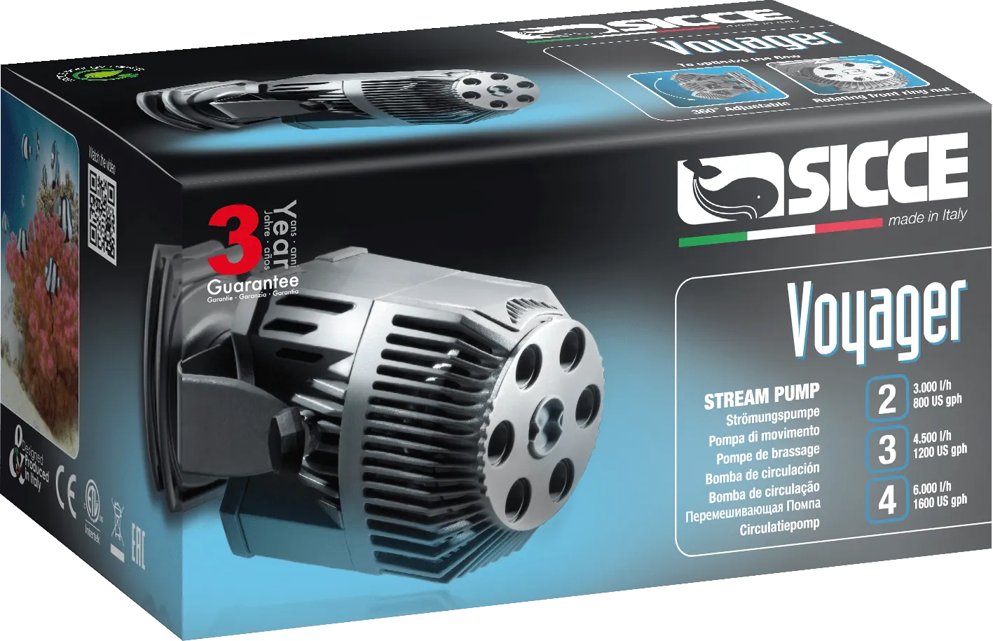 Sicce Voyager 2 Stream Pump 3000 L/H