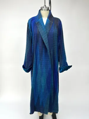 Silk Woven Long Reversible Coat