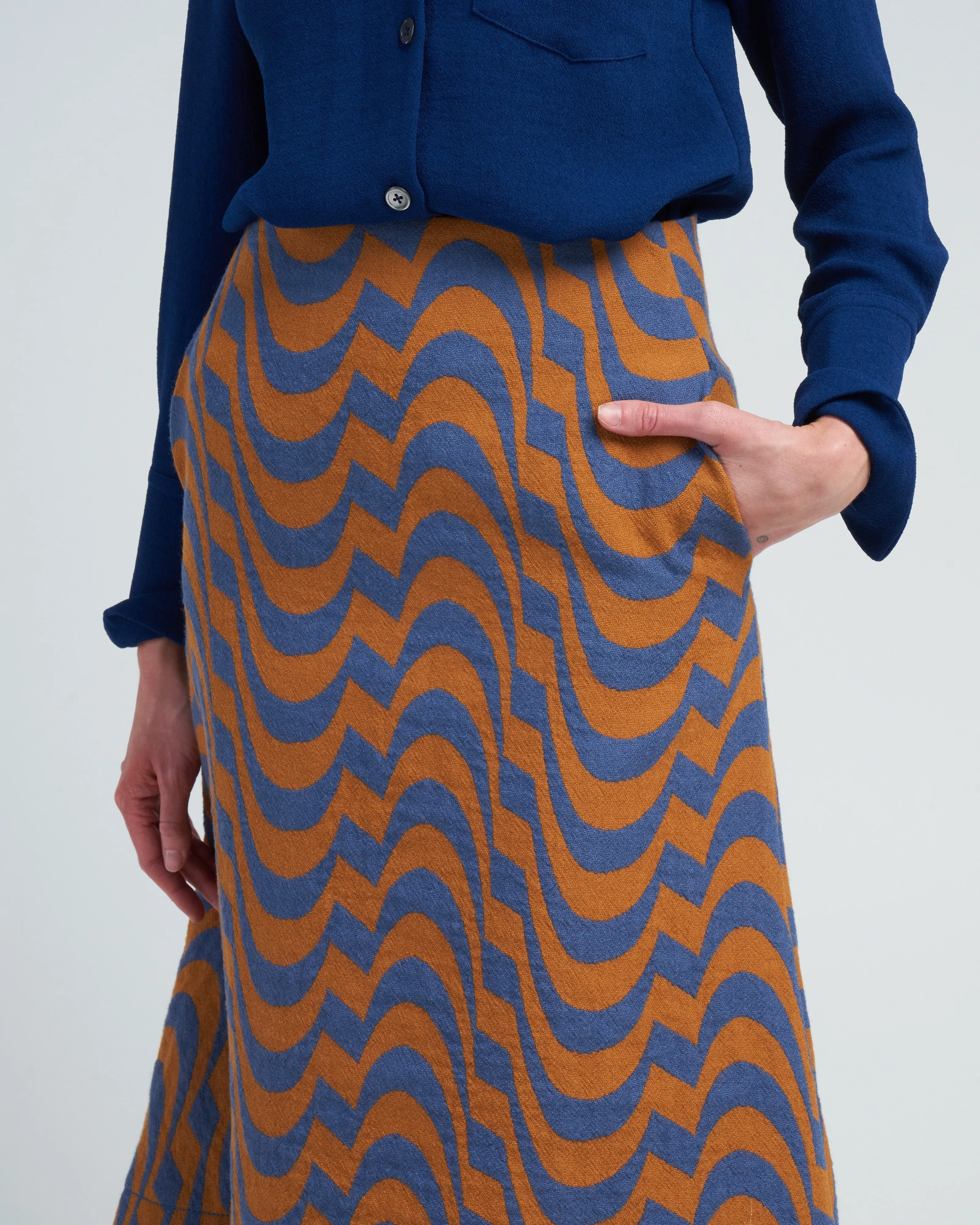 skirt - dark cobalt