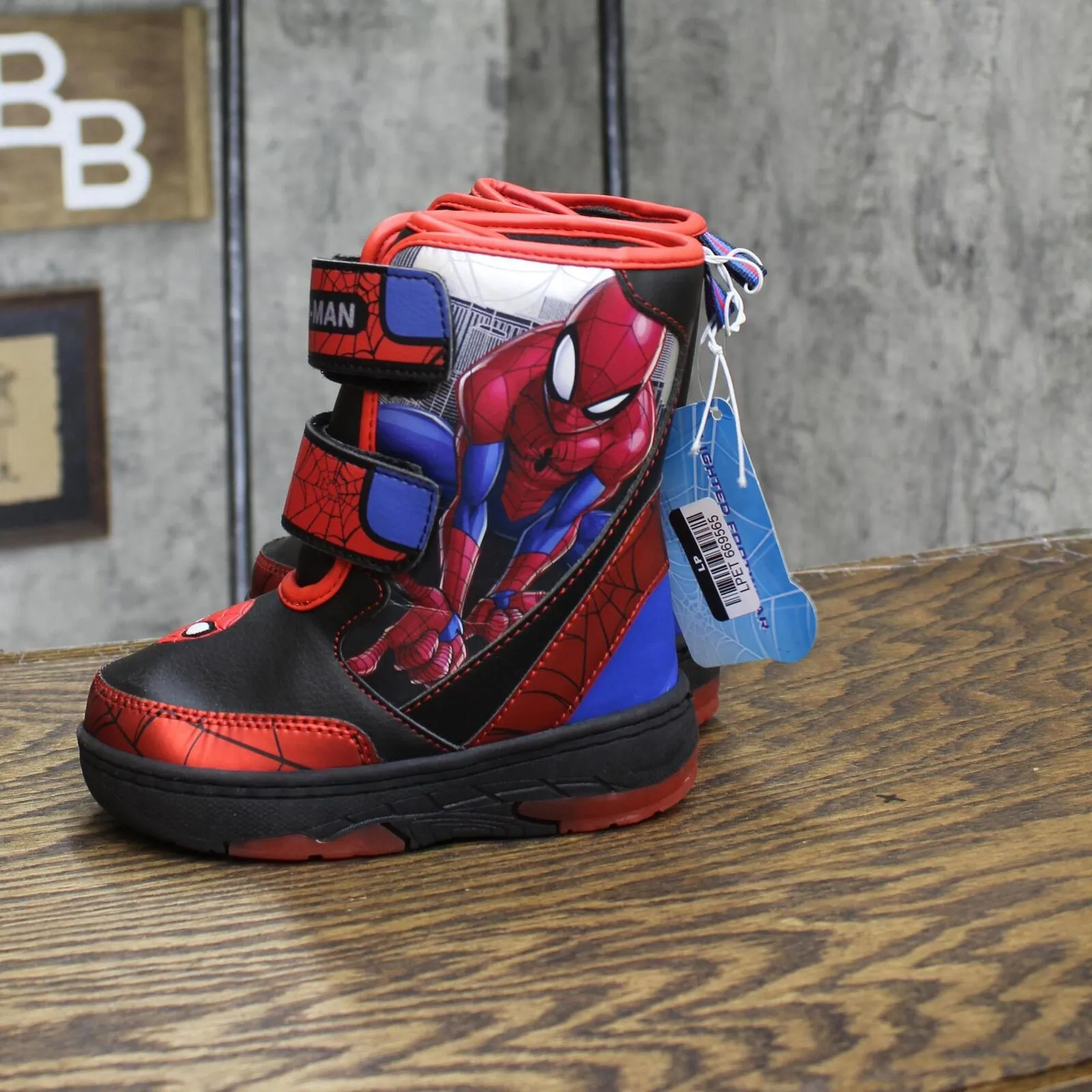 Spiderman Kids Boys Light Up Winter Boots 166cda930b2f69 Red Multi 9T