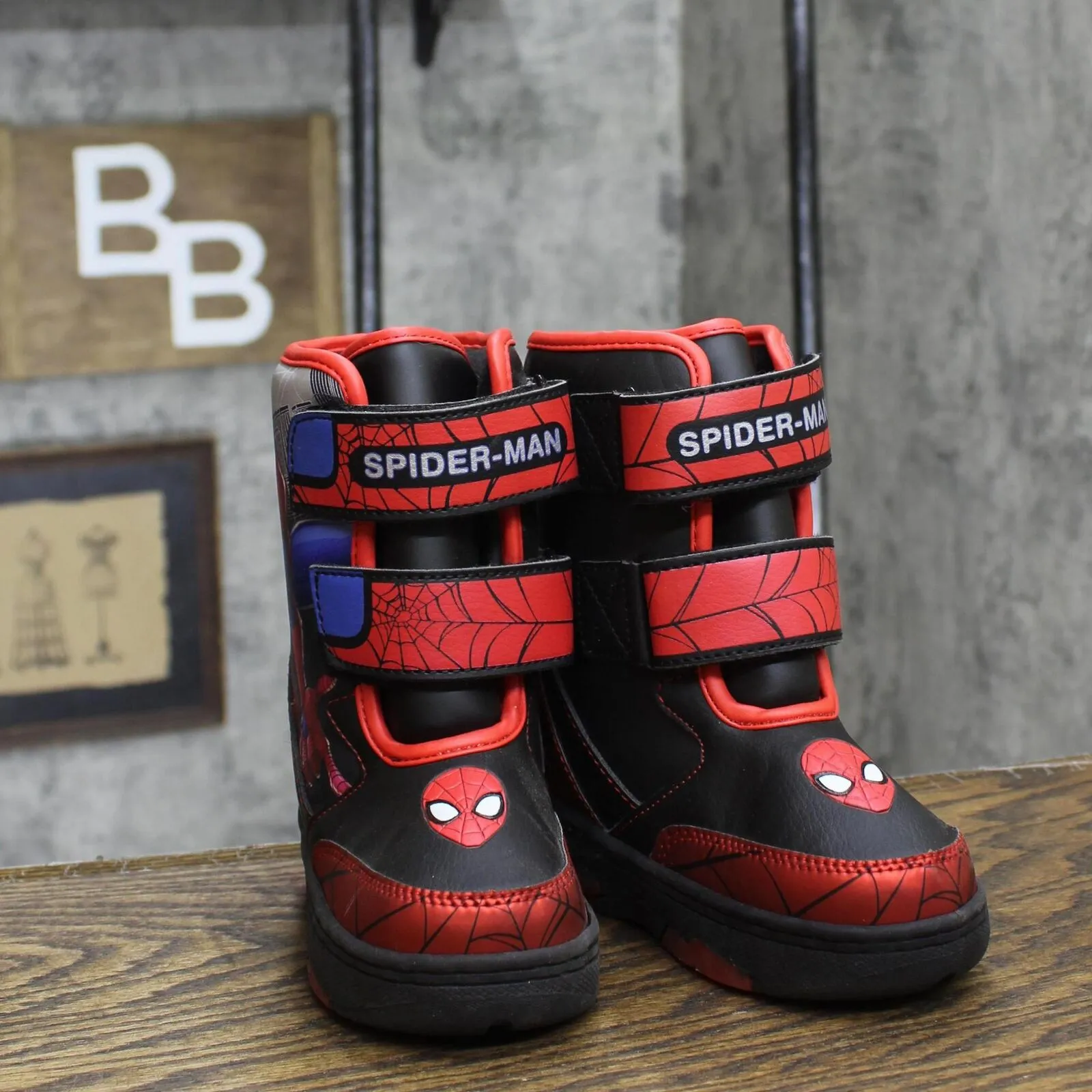 Spiderman Kids Boys Light Up Winter Boots 166cda930b2f69 Red Multi 9T