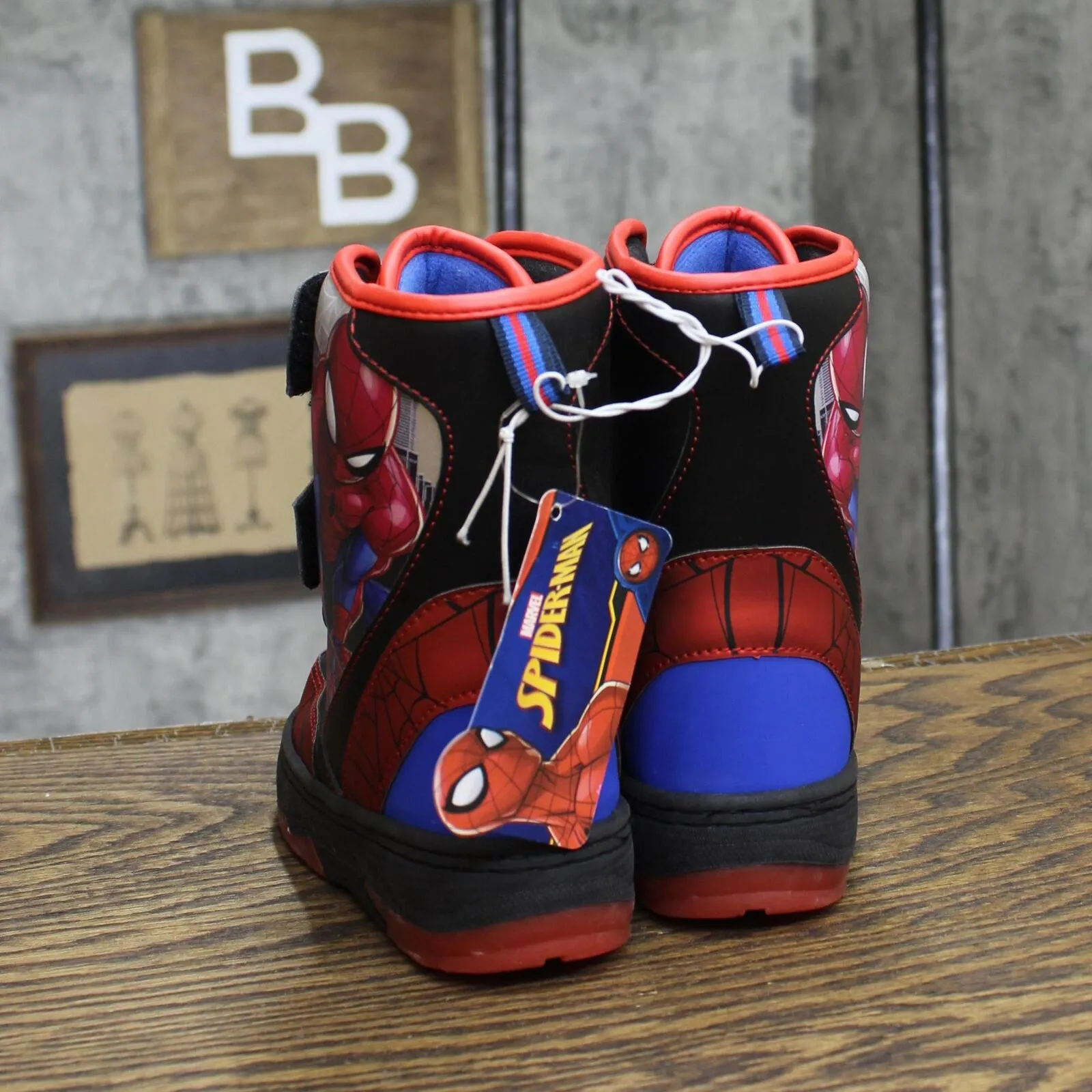 Spiderman Kids Boys Light Up Winter Boots 166cda930b2f69 Red Multi 9T