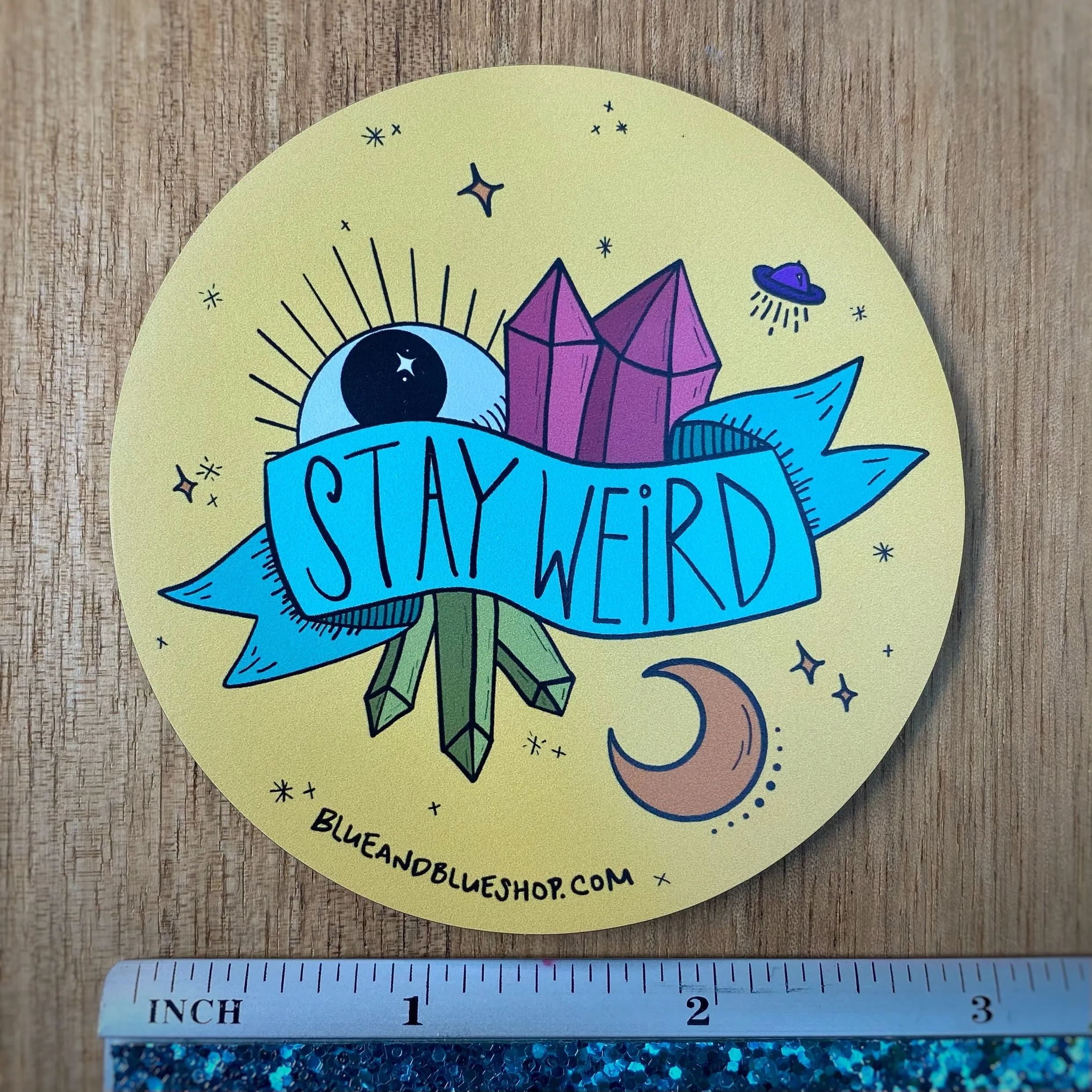 “Stay Weird” 3” Flexible Magnet