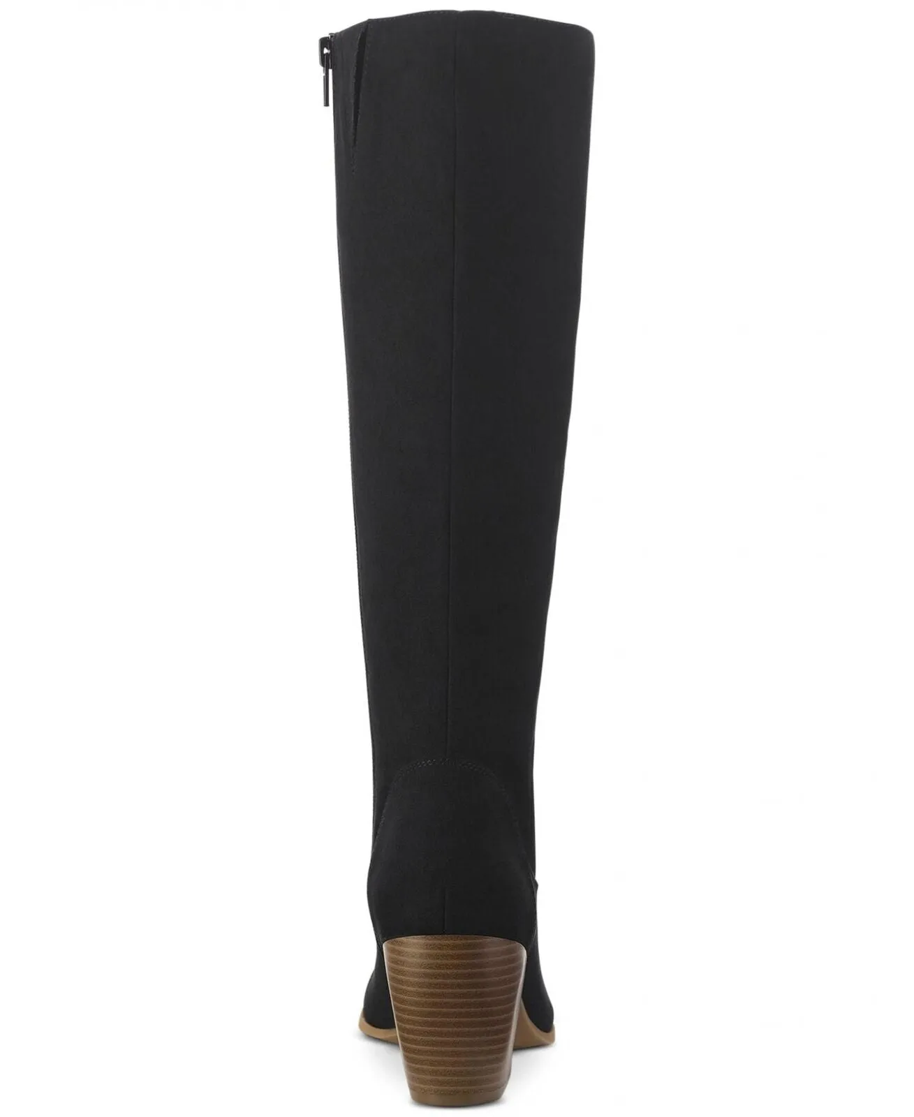 Style & Co. Womens Warrda Block-Heel Boots 10014036400 Black 8M