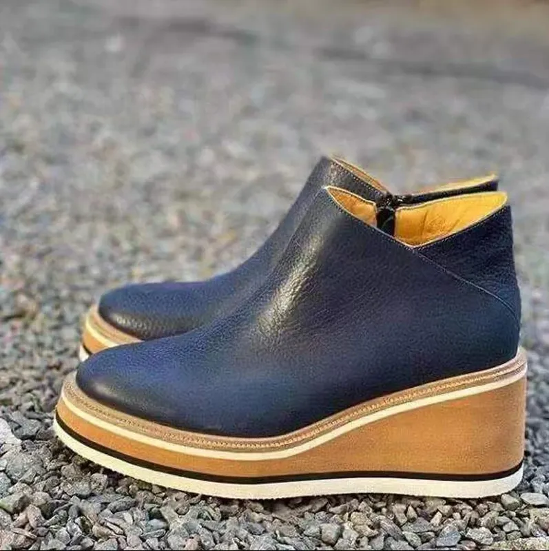 Stylish platform ankle boots for women