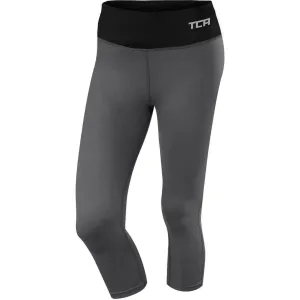 TCA Pro Performance Supreme Womens 3/4 Capri Running Tights - Grey