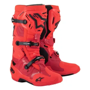 Tech-10 MX Boots Ember LE Red Fluoro/Bright Red/Black 9
