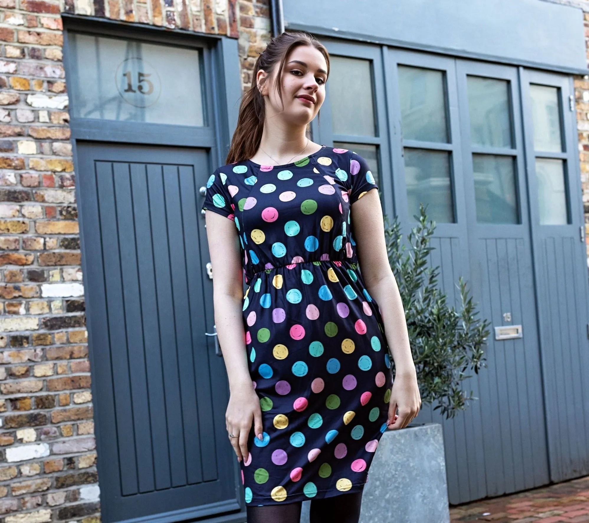 The Knee Length Breastfeeding Dress - Shona Spot