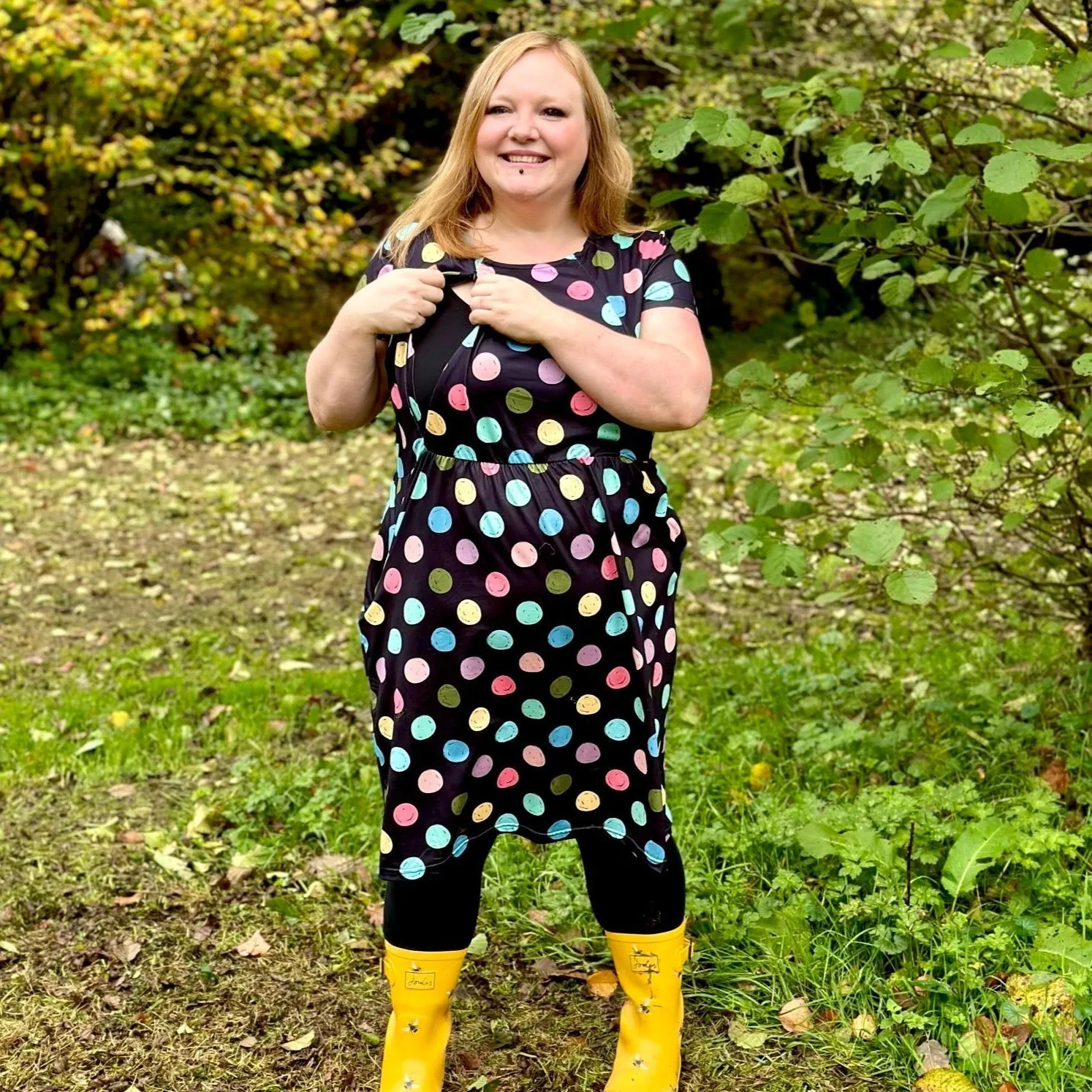 The Knee Length Breastfeeding Dress - Shona Spot