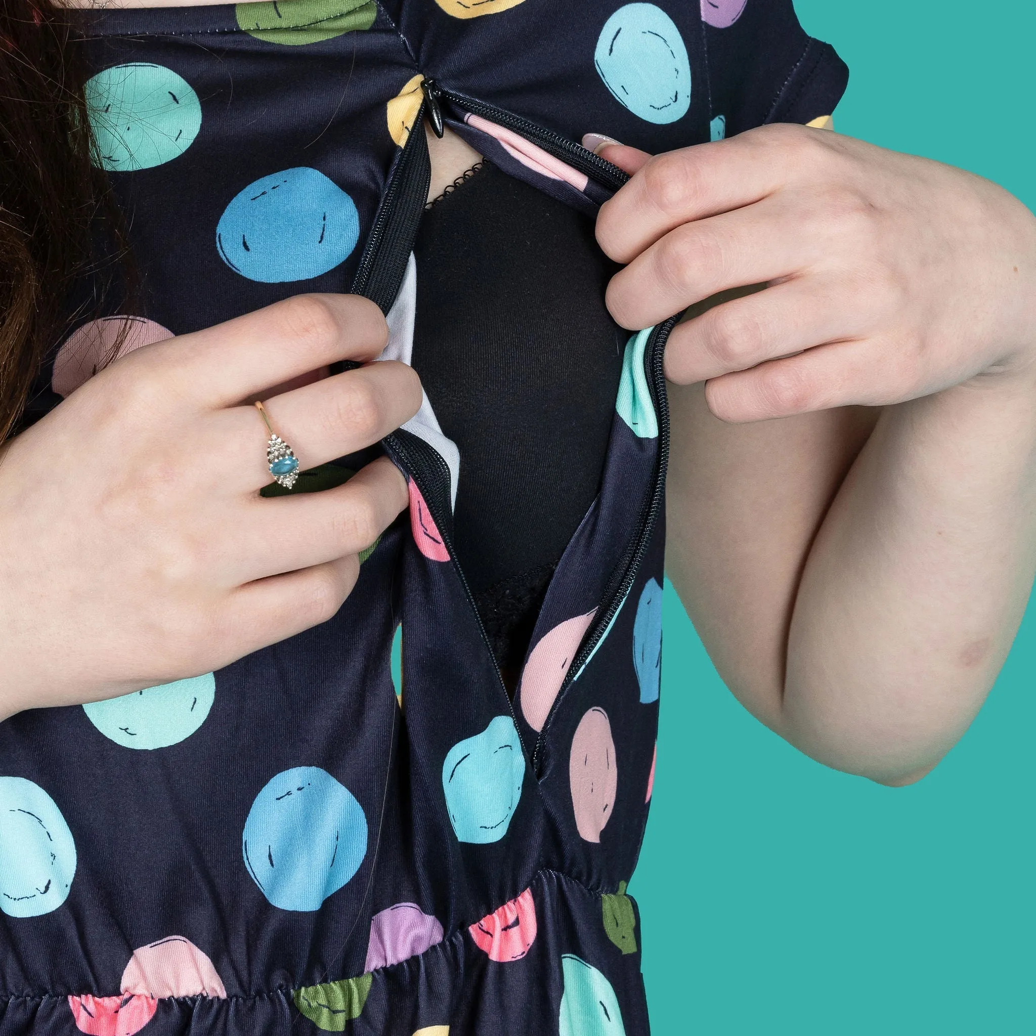 The Knee Length Breastfeeding Dress - Shona Spot