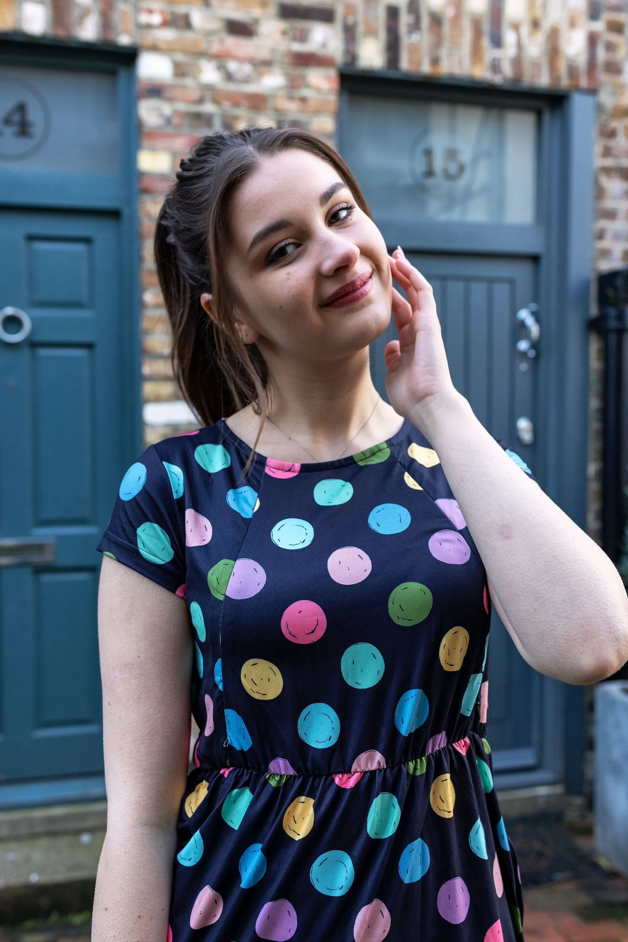 The Knee Length Breastfeeding Dress - Shona Spot