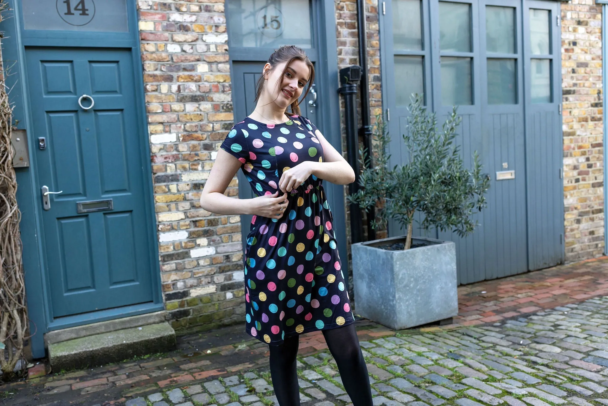 The Knee Length Breastfeeding Dress - Shona Spot