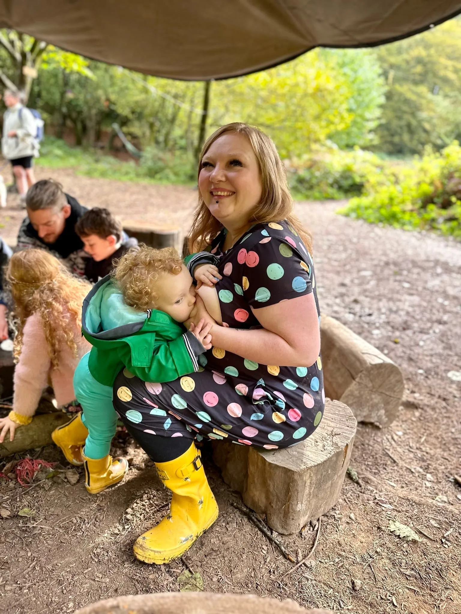 The Knee Length Breastfeeding Dress - Shona Spot