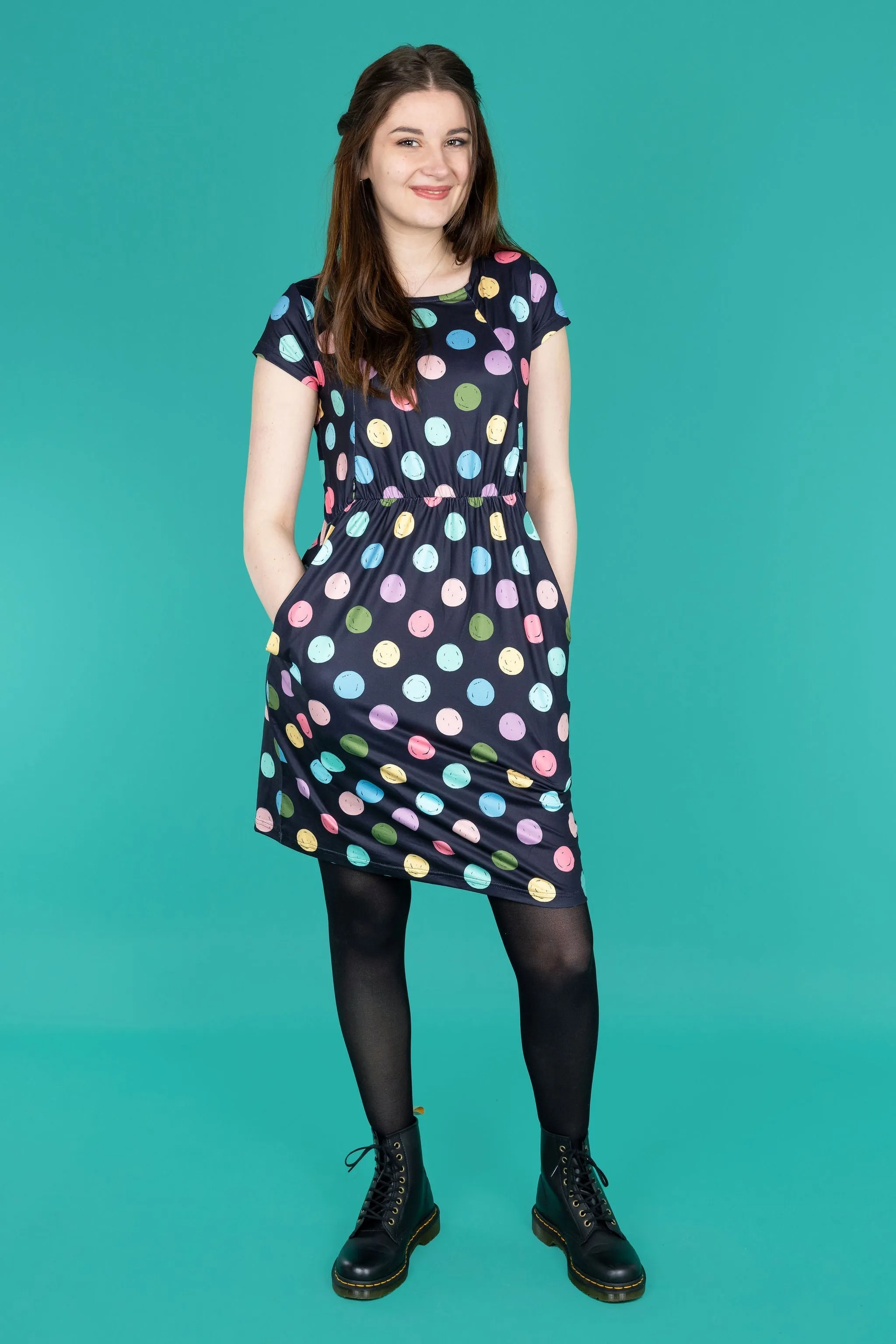The Knee Length Breastfeeding Dress - Shona Spot
