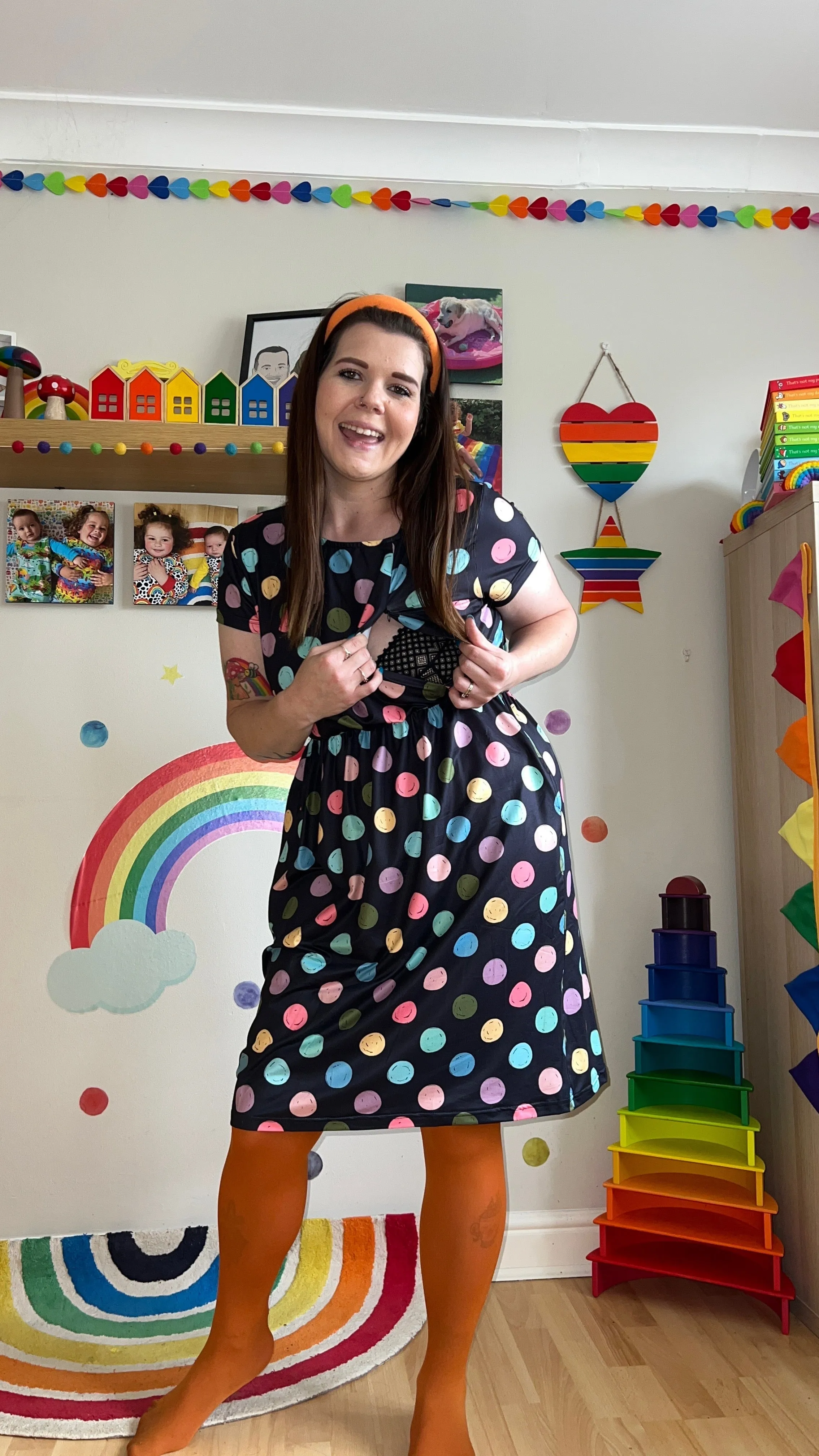 The Knee Length Breastfeeding Dress - Shona Spot
