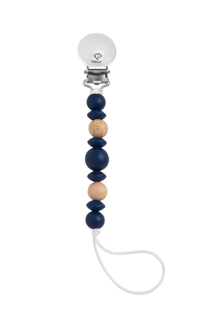 The Luna Pacifier Clip - Navy