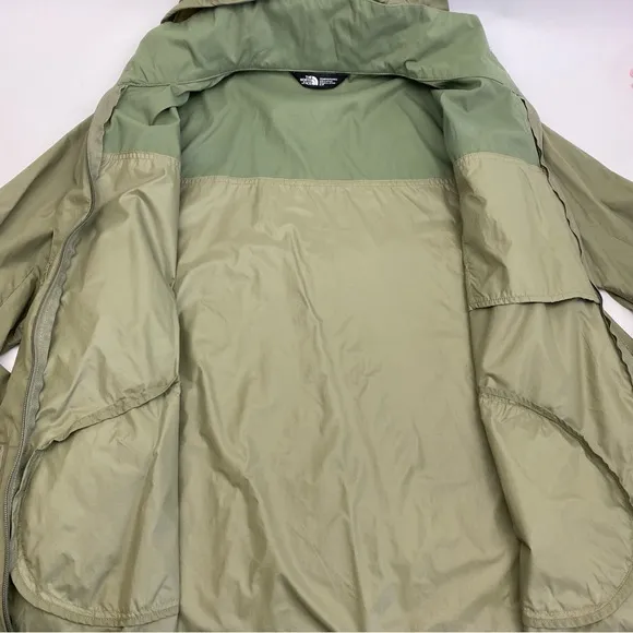 The North Face Flychute A-Line Jacket Moss Green Windwall Rain Outdoor