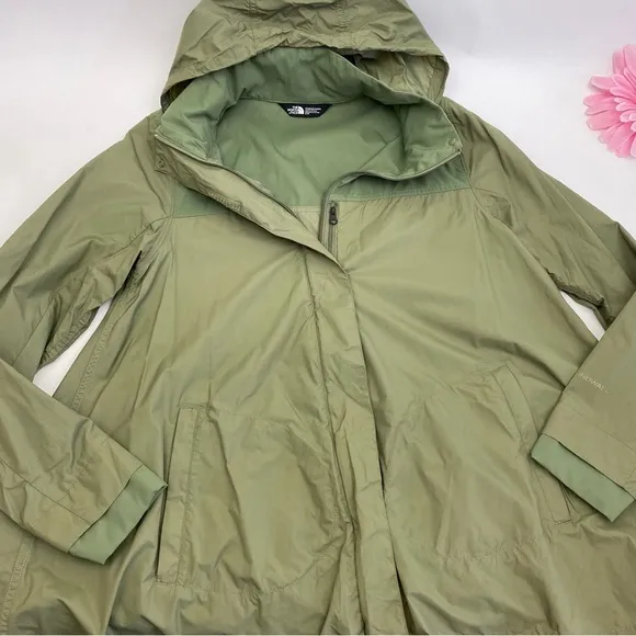 The North Face Flychute A-Line Jacket Moss Green Windwall Rain Outdoor