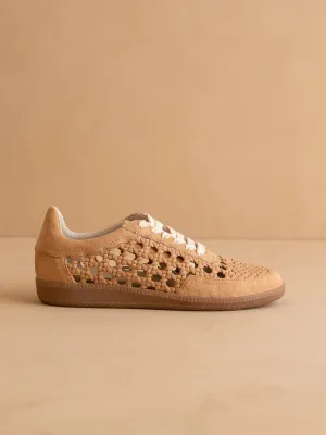 The Sandy | Apricot Crochet Detailed Sneaker