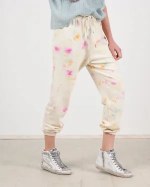 the stadium sweatpant - confetti tie dye