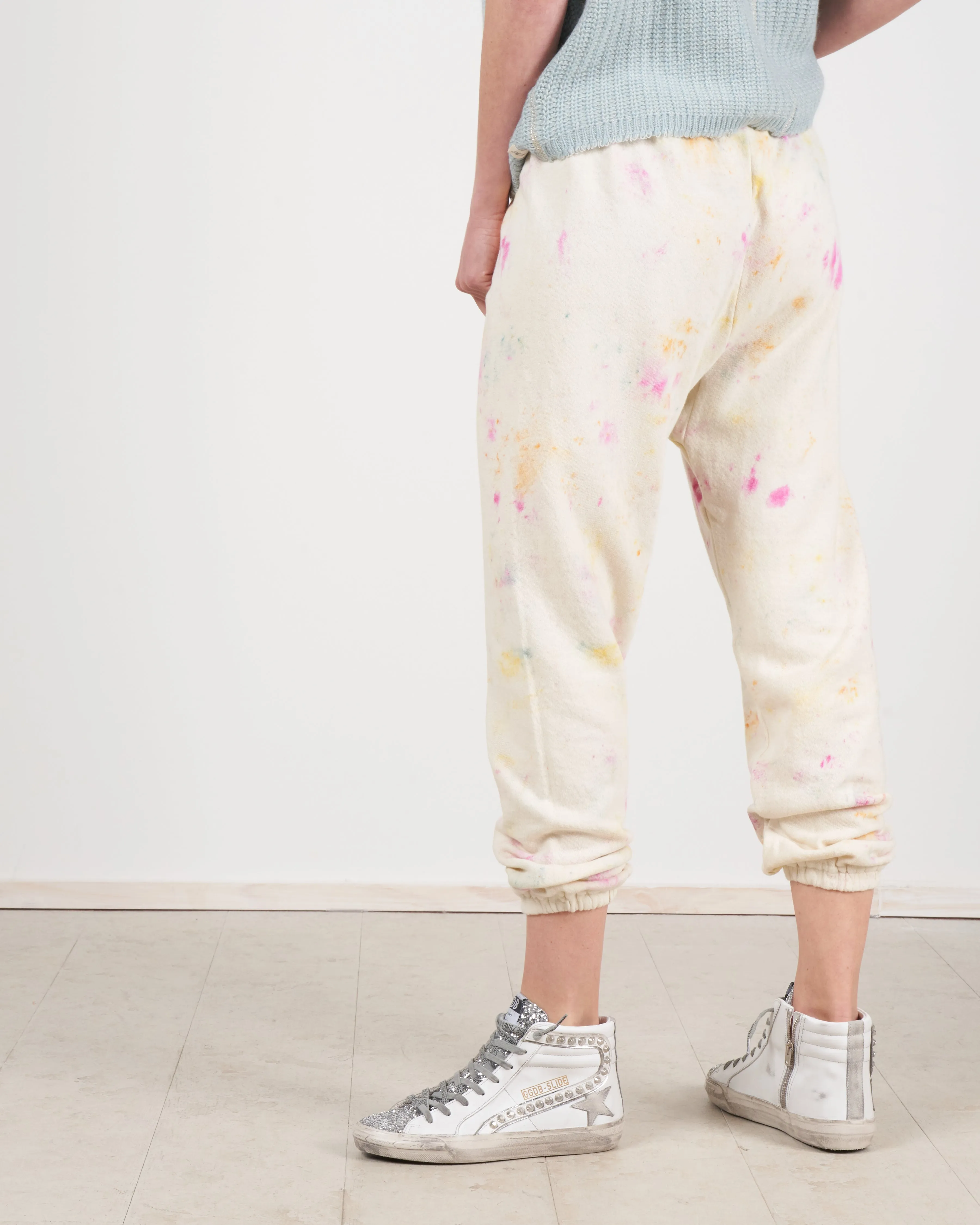 the stadium sweatpant - confetti tie dye