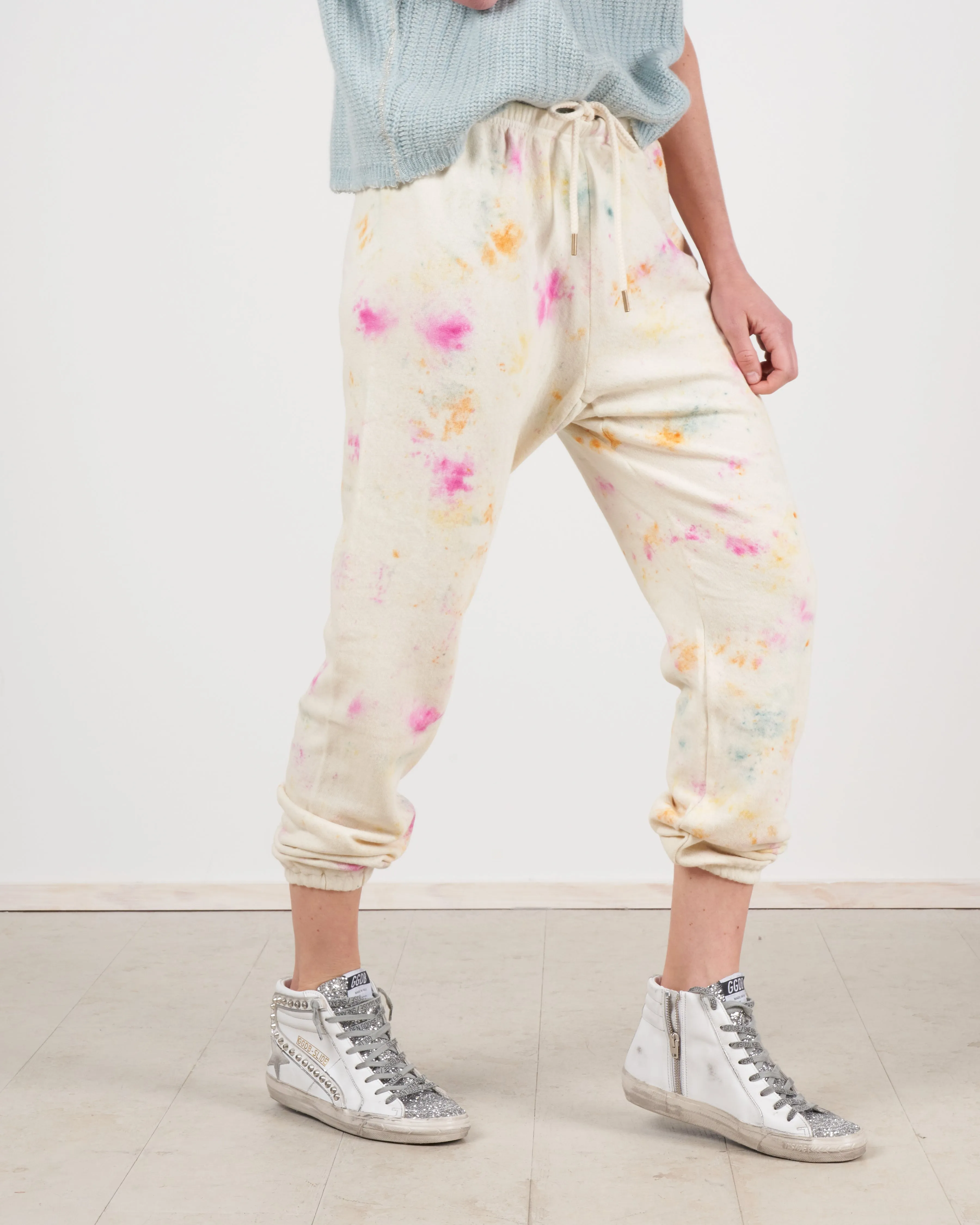 the stadium sweatpant - confetti tie dye