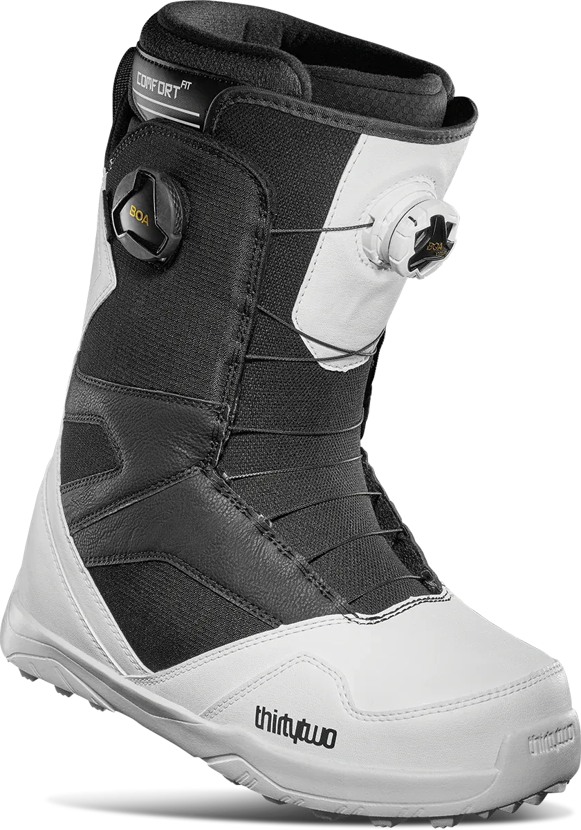 Thirtytwo STW Double Boa Snowboard Boots Mens White / Black