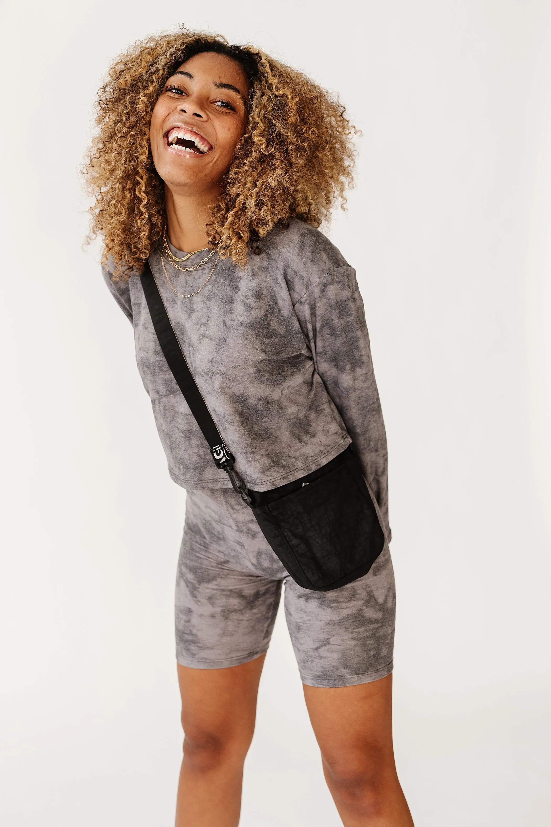 Time Trip Dyed Set// Charcoal