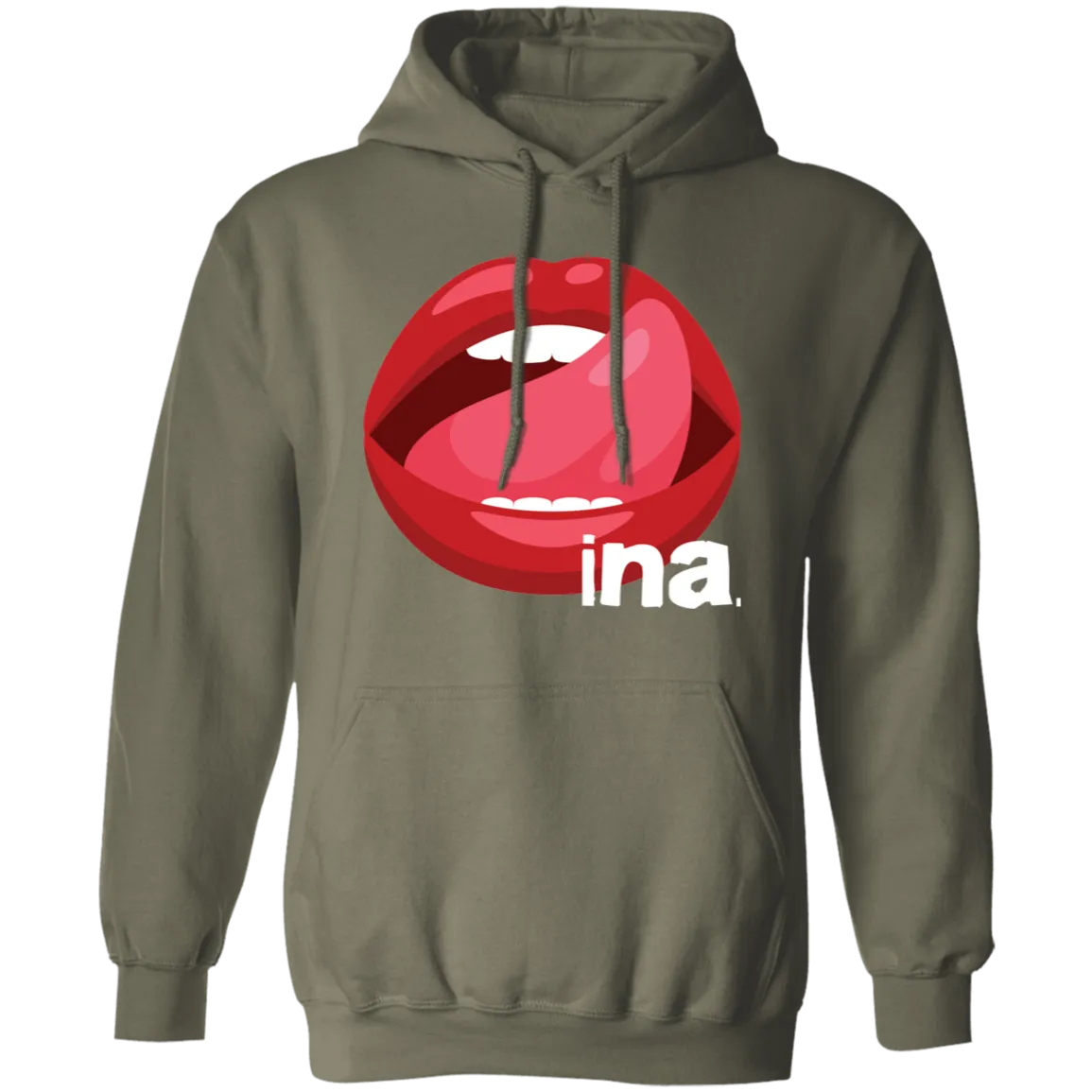 Tongue Ina Unisex Pullover Hoodie