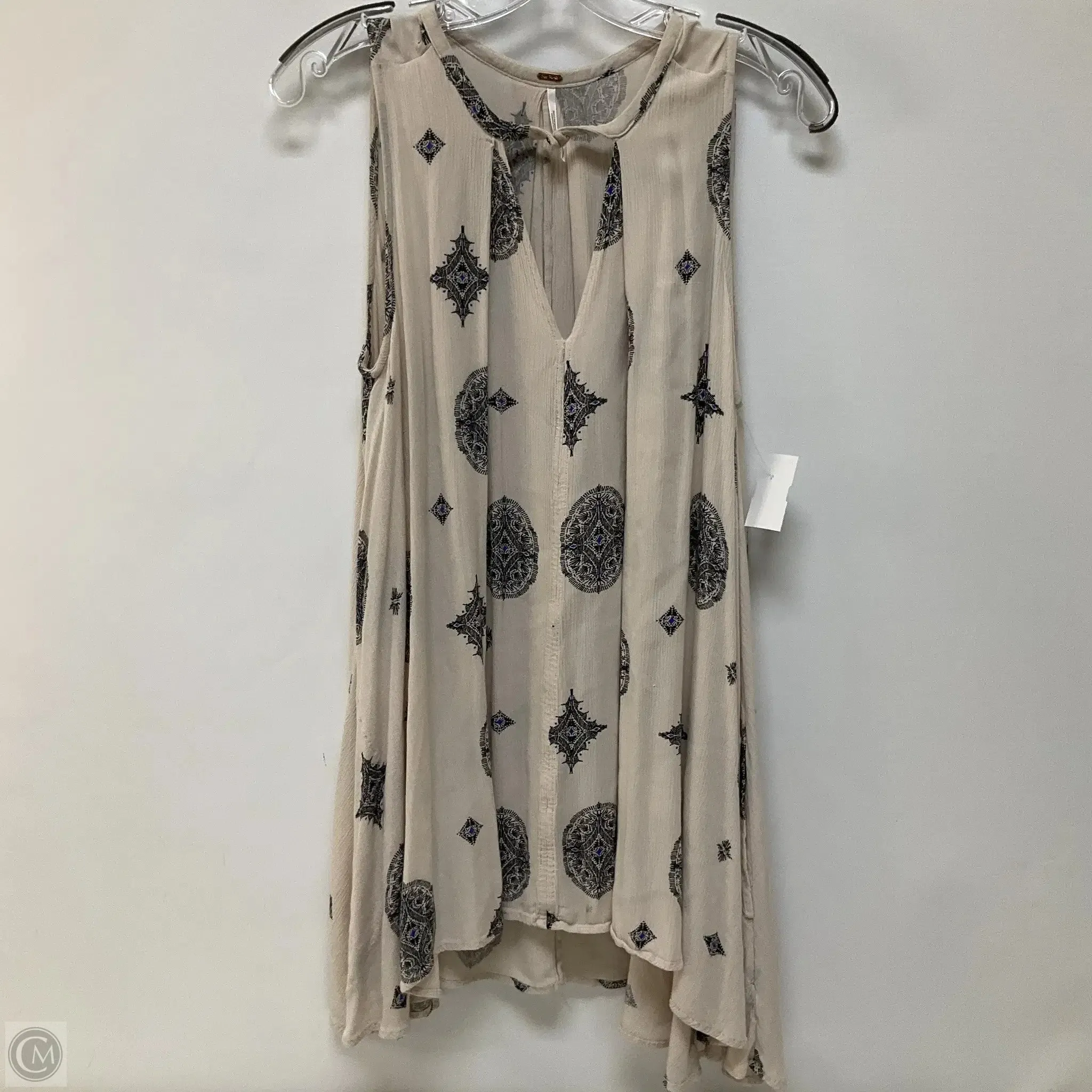 Top Sleeveless By Free People In Cream, Size: S