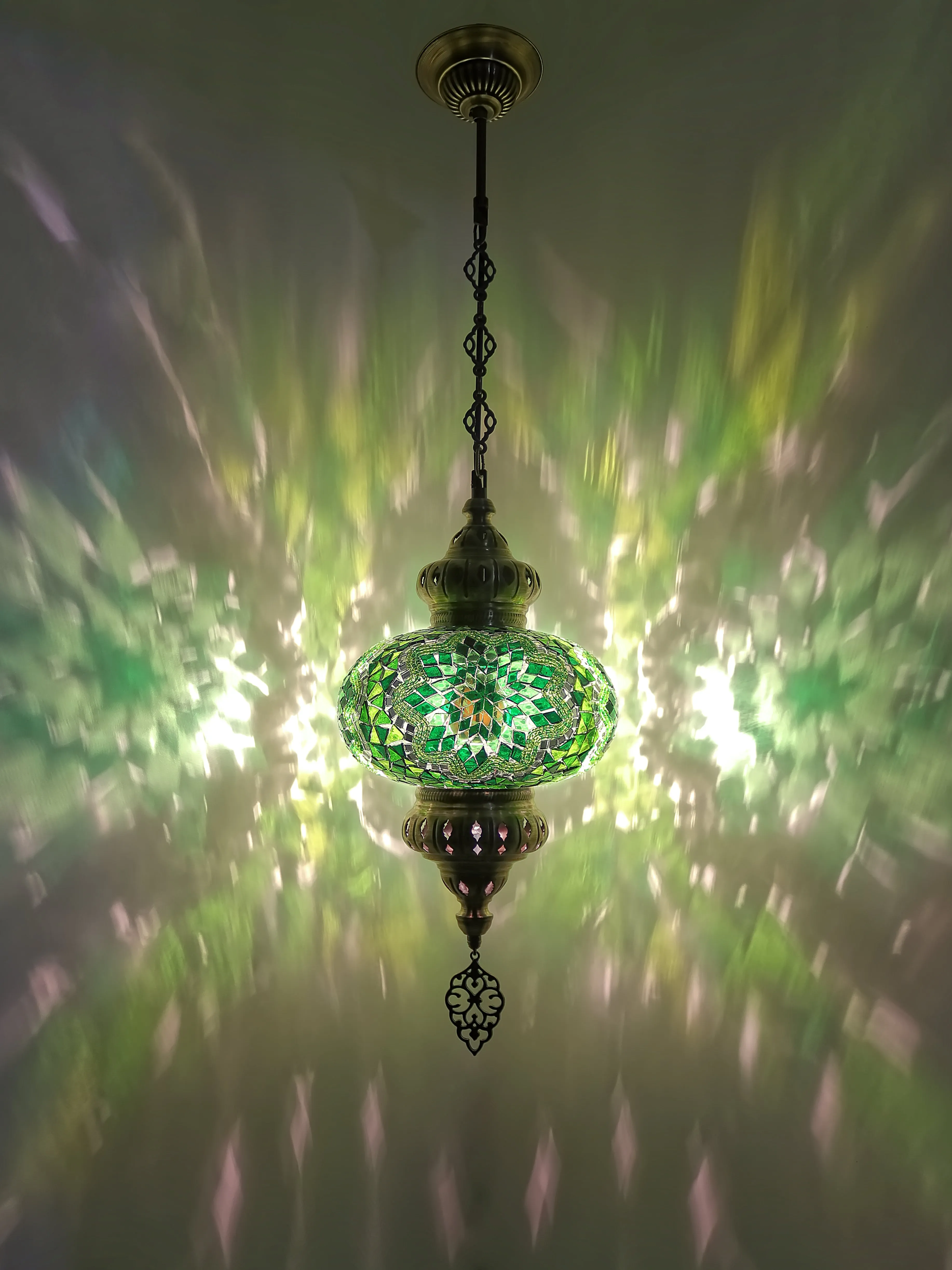 Turkish Mosaic Pendant Lighting 9,84 Inch Diameter